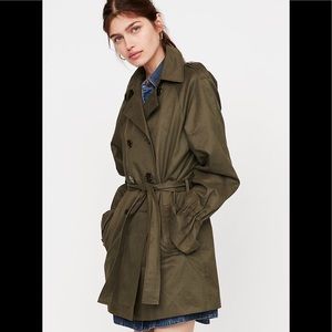New Relaxed Fluted Sleeve Trench Coat